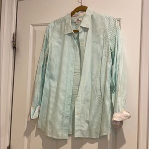 Vineyard Vines mint pinstripe button down